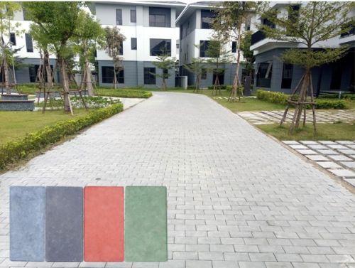 Gạch tự chèn bê tông giả đá vỉa hè kích thước10x20x6 cm